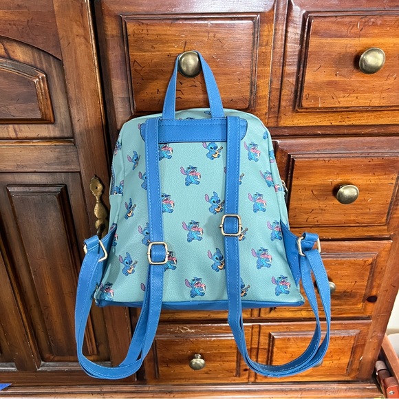 Stitch Mini Backpack & Coin Purse Blue - Picture 5 of 15